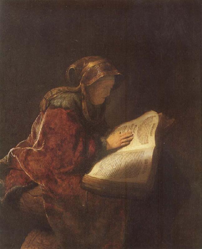 REMBRANDT Harmenszoon van Rijn Rembrandt-s Mother as the Biblical Prophetess Hannab oil painting picture